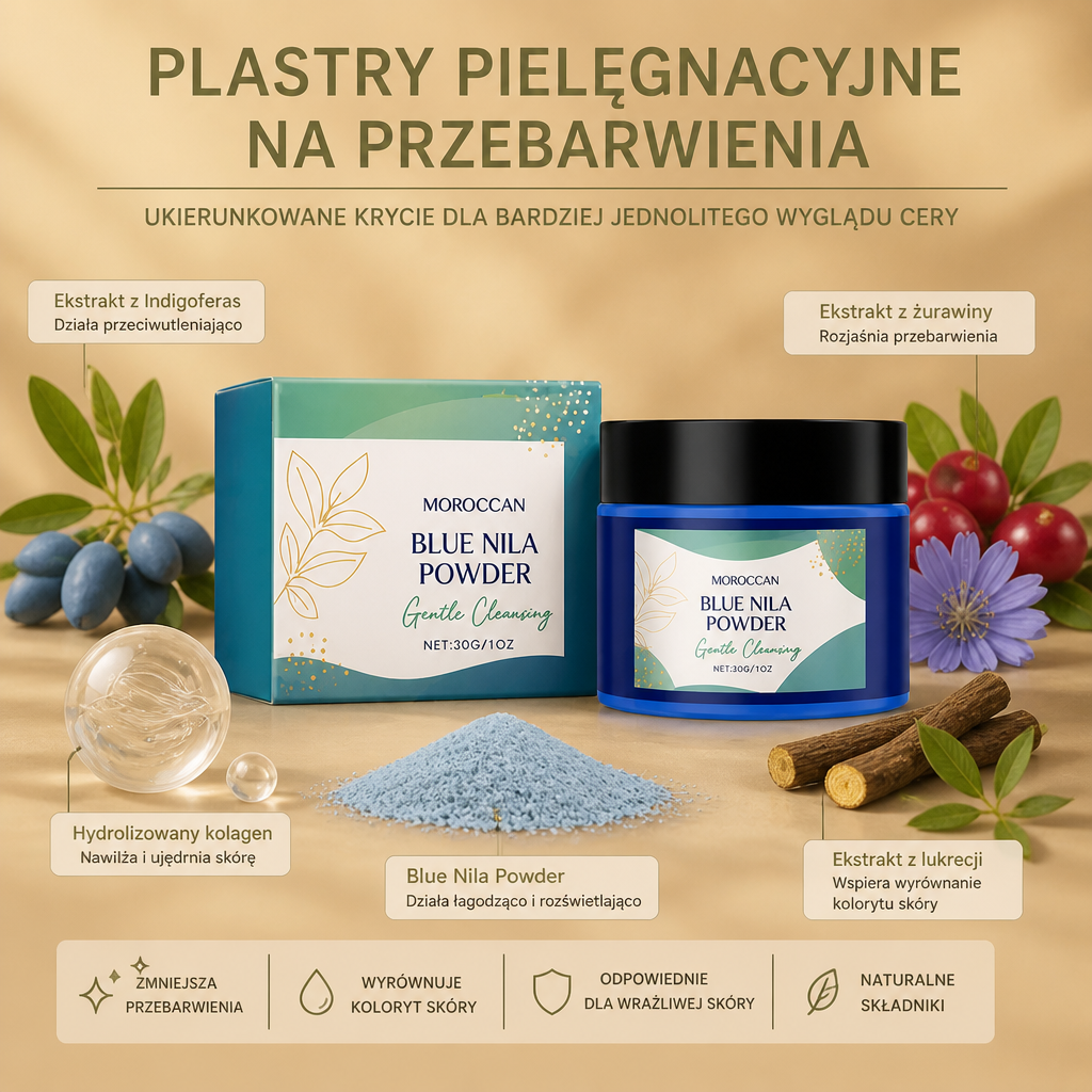 Niebieska Maseczka Glinkowa z Kolagenem – Głębokie Oczyszczanie i Rozjaśniająca Pielęgnacja Skóry