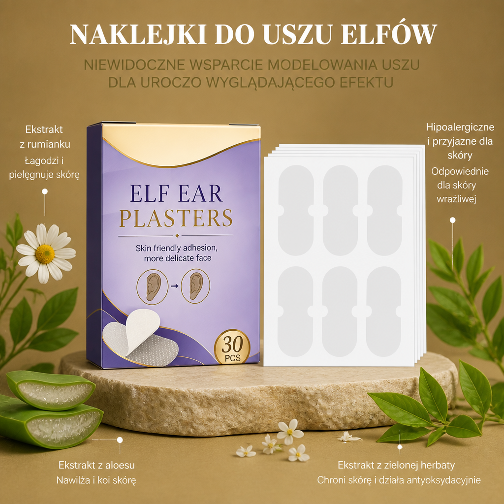 Naklejki Do Uszu Elfów – Niewidoczne Wsparcie Modelowania Uszu Dla Uroczo Wyglądającego Efektu