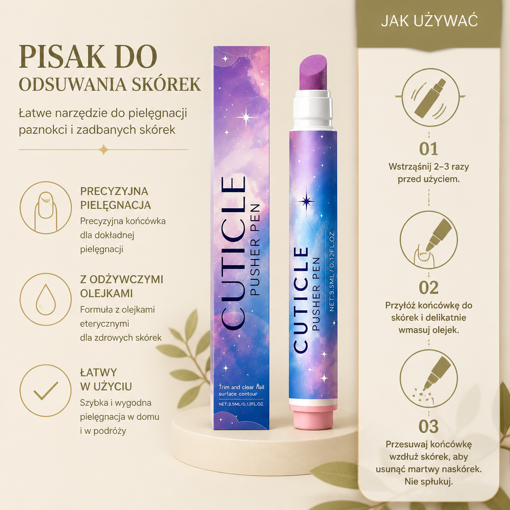 Pisak do odsuwania skórek – łatwe narzędzie do pielęgnacji paznokci i zadbanych skórek