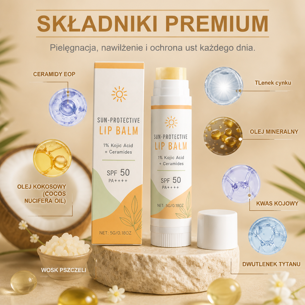 Mineralny Balsam Do Ust Z Ochroną SPF – Nawilżająca Formuła Dla Miękkich I Gładkich Ust