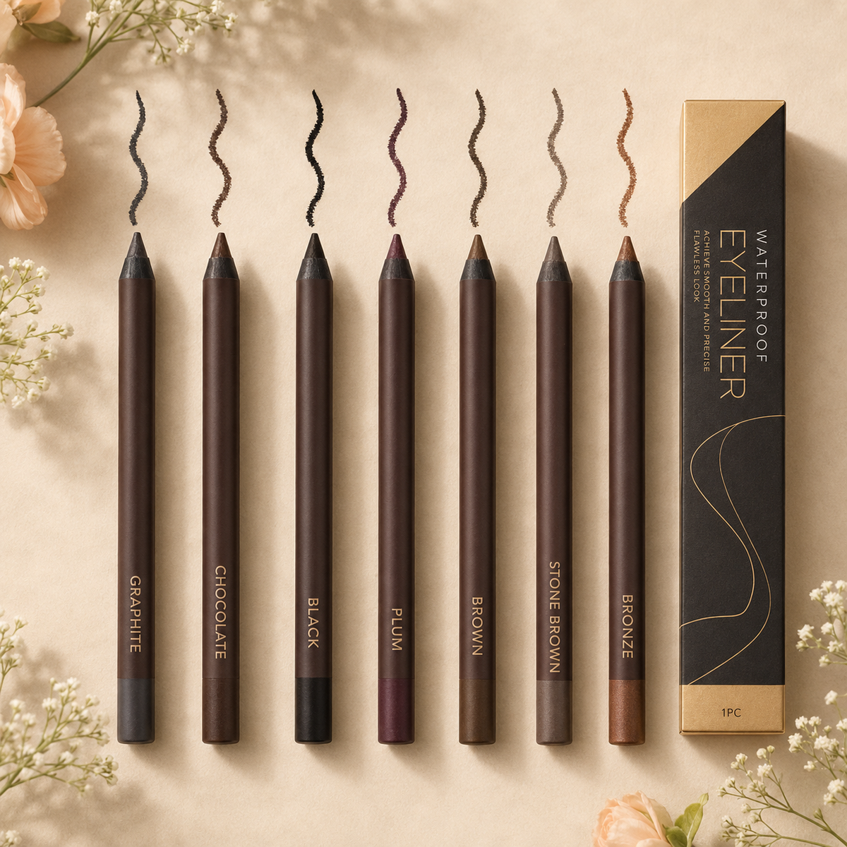 Wodoodporny brokatowy eyeliner żelowy Polska Uroda – właściwości produktu