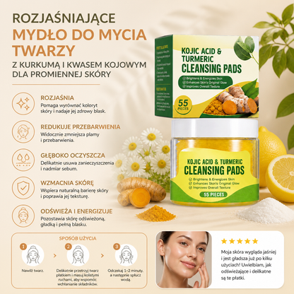 Rozjaśniające Mydło Do Mycia Twarzy Z Kurkumą I Kwasem Kojowym Dla Promiennej Skóry