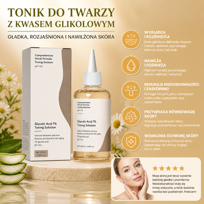Tonik Do Twarzy Z Kwasem Glikolowym – Gładka, Rozjaśniona I Nawilżona Skóra