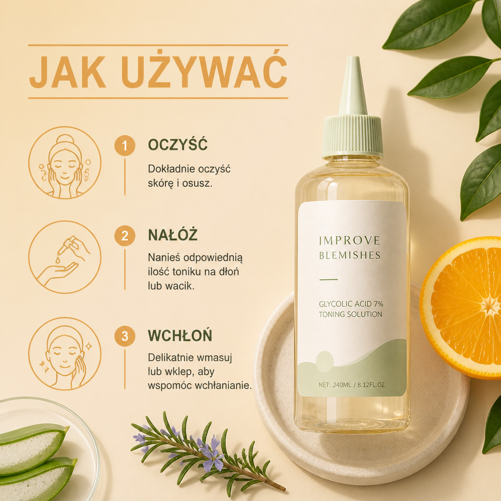 Tonik Do Twarzy Z Witaminą C Rozjaśniający – Nawilżająca Formuła Dla Promiennej Skóry