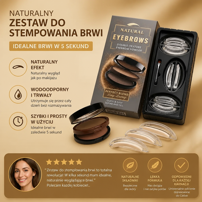 Naturalny Zestaw Do Stemplowania Brwi – Idealne Brwi W 5 Sekund