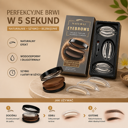 Naturalny Zestaw Do Stemplowania Brwi – Idealne Brwi W 5 Sekund