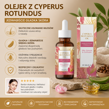 Olejek Z Cyperus Rotundus – Naturalnie Pochodna Formuła Dla Jedwabistej I Gładkiej Skóry