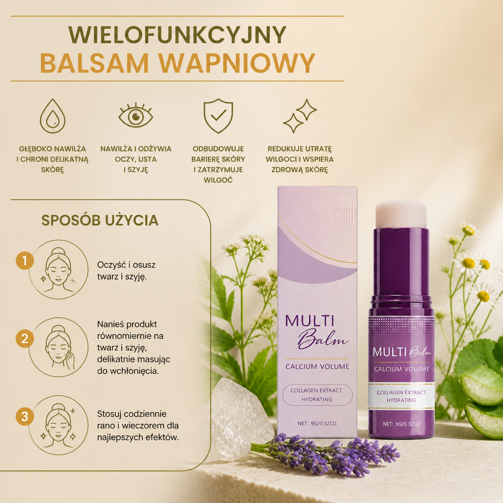 Wielofunkcyjny Balsam Wapniowy – Naturalny Sposób Na Poprawę Wyglądu Zmarszczek I Drobnych Linii