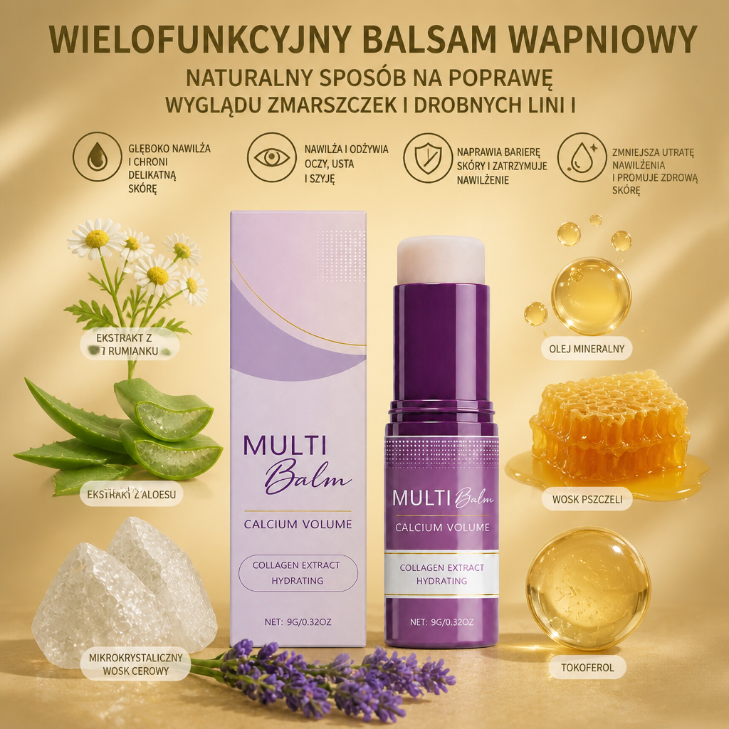 Wielofunkcyjny Balsam Wapniowy – Naturalny Sposób Na Poprawę Wyglądu Zmarszczek I Drobnych Linii