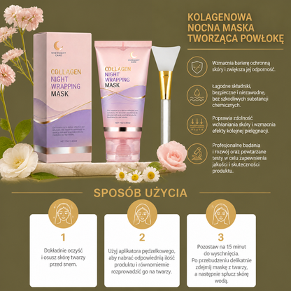 Koreańska Kolagenowa Nocna Maska Tworząca Powłokę