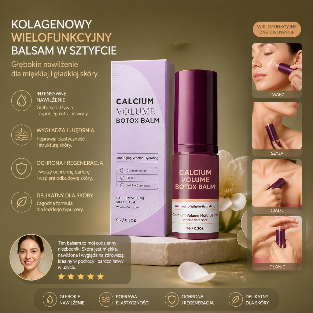 Kolagenowy Wielofunkcyjny Balsam W Sztyfcie – Głębokie Nawilżenie Dla Miękkiej I Gładkiej Skóry