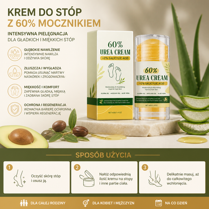 Krem Do Stóp Z 60% Mocznikem – Intensywna Pielęgnacja Dla Gładkich I Miękkich Stóp