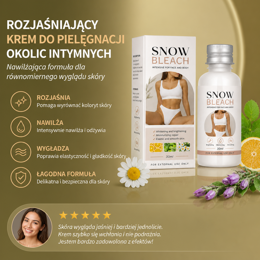 Rozjaśniający Krem Do Pielęgnacji Okolic Intymnych – Nawilżająca Formuła Dla Równomiernego Wyglądu Skóry
