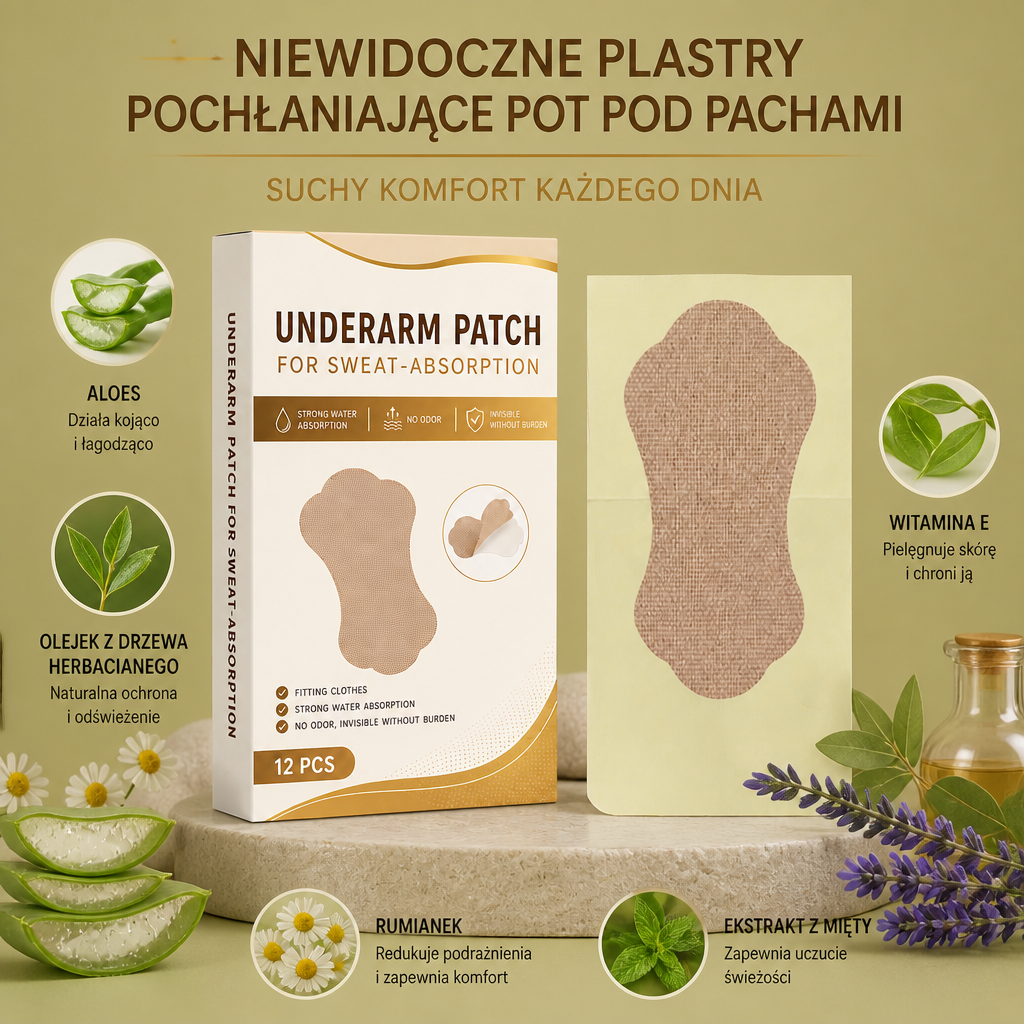Niewidoczne Plastry Pochłaniające Pot Pod Pachami – Suchy Komfort Każdego Dnia