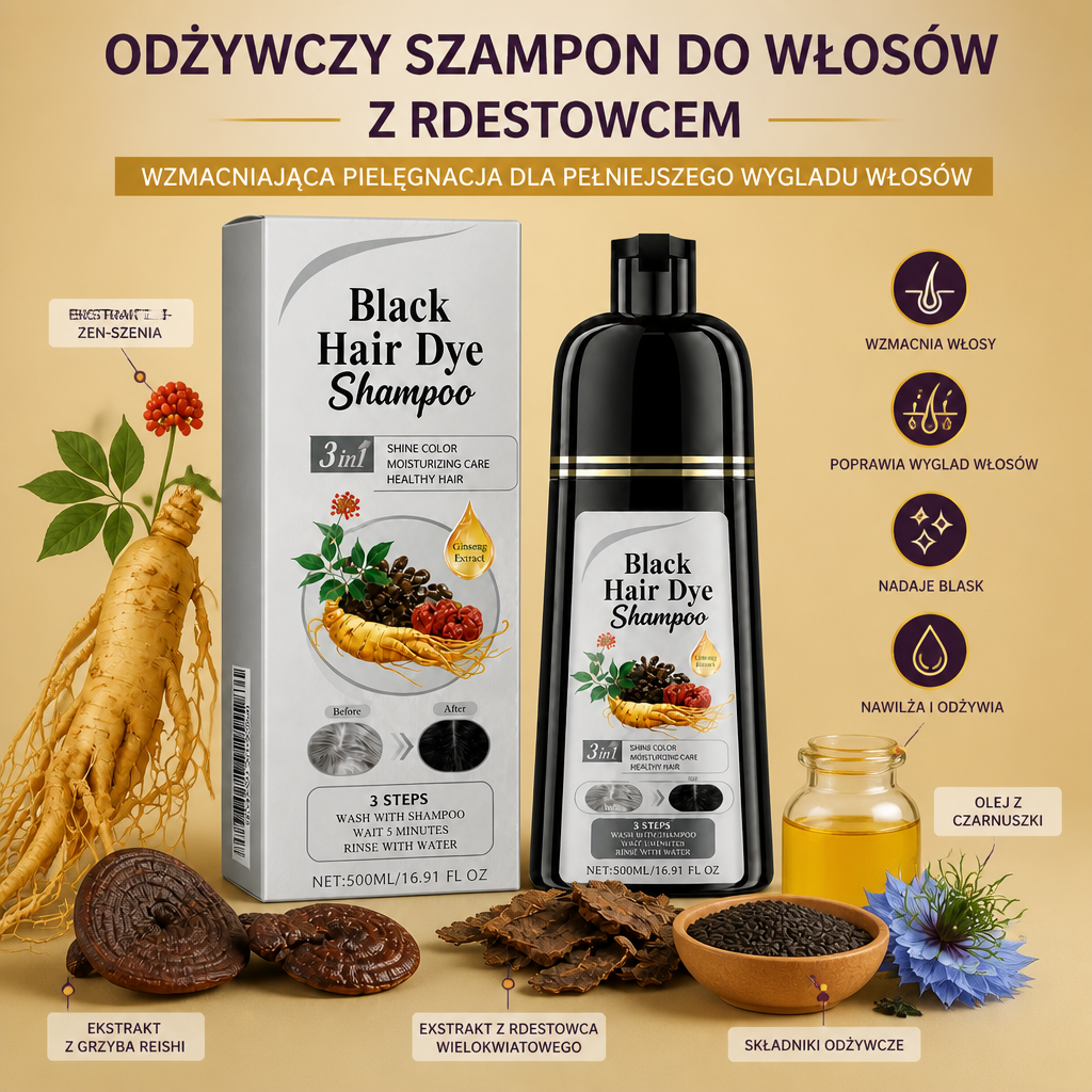 Odżywczy Szampon Do Włosów Z Rdestowcem – Wzmacniająca Pielęgnacja Dla Pełniejszego Wyglądu Włosów
