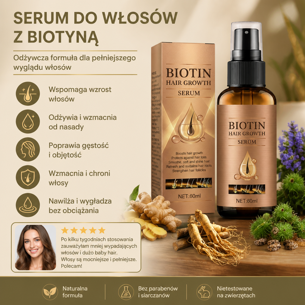 Serum Do Włosów Z Biotyną – Odżywcza Formuła Dla Pełniejszego Wyglądu Włosów