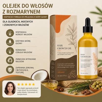 Olejek Do Włosów Z Rozmarynem – Odżywcza Formuła Do Pielęgnacji Skóry Głowy Dla Gładkich Włosów