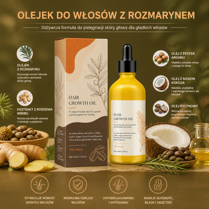 Olejek Do Włosów Z Rozmarynem – Odżywcza Formuła Do Pielęgnacji Skóry Głowy Dla Gładkich Włosów