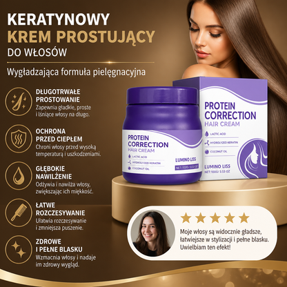 Keratynowy Krem Prostujący Do Włosów – Wygładzająca Formuła Pielęgnacyjna