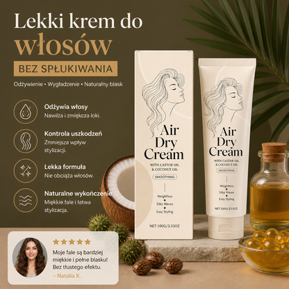 Krem Do Włosów Bez Suszenia – Lekka Odżywcza Stylizacja Dla Miękkich Fal