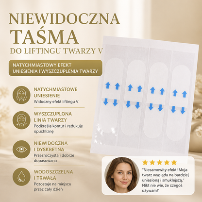 Niewidoczna Taśma Do Liftingu Twarzy V – Natychmiastowy Efekt Uniesienia I Wyszczuplenia Twarzy