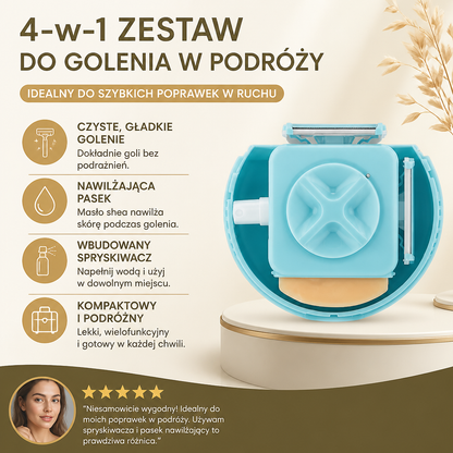 4-w-1 Zestaw Do Golenia W Podróży – Idealny Do Szybkich Poprawek W Ruchu