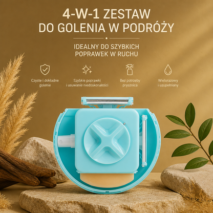 4-w-1 Zestaw Do Golenia W Podróży – Idealny Do Szybkich Poprawek W Ruchu