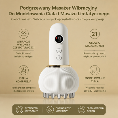 Podgrzewany Masażer Wibracyjny Do Modelowania Ciała I Masażu Limfatycznego