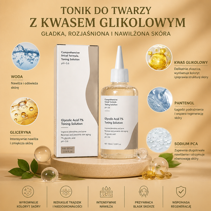 Tonik Do Twarzy Z Kwasem Glikolowym – Gładka, Rozjaśniona I Nawilżona Skóra
