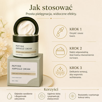 Krem do Twarzy z Peptydami Miedziowymi – Głębokie Nawilżenie i Pielęgnacja Ujędrniająca Skórę