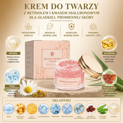 Krem do Twarzy z Retinolem i Kwasem Hialuronowym dla Gładkiej, Promiennej Skóry