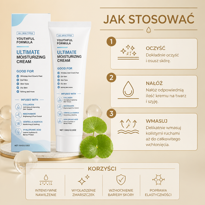 Intensywnie Nawilżający Krem z Kwasem Hialuronowym i Kolagenem