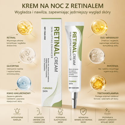 Krem na Noc z Retinalem – Wygładza i Nawilża, Zapewniając Jędrniejszy Wygląd Skóry