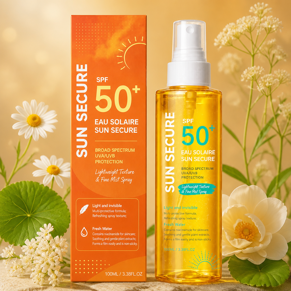 Mgiełka Przeciwsłoneczna o Szerokim Spektrum SPF 50+ – Lekka Codzienna Ochrona przed Promieniowaniem UV