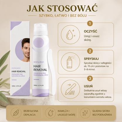 Bezbolesny Krem do Depilacji dla Mężczyzn – Delikatna Formuła do Skóry Wrażliwej