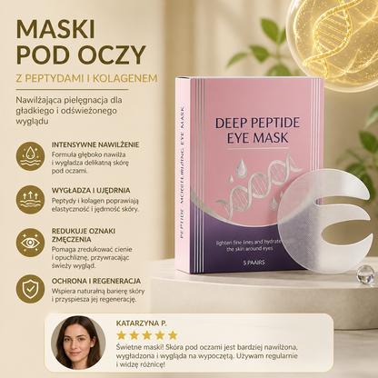 Maski pod Oczy z Peptydami i Kolagenem – Nawilżająca Pielęgnacja dla Gładkiego i Odświeżonego Wyglądu