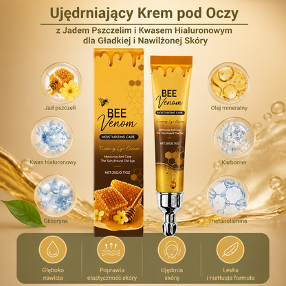 Ujędrniający Krem pod Oczy z Jadem Pszczelim i Kwasem Hialuronowym dla Gładkiej i Nawilżonej Skóry