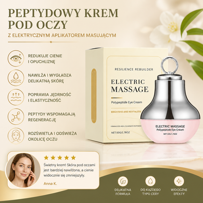 Elektryczny Krem pod Oczy z Peptydami i Aplikatorem Masującym dla Jaśniejszego Wyglądu Oczu