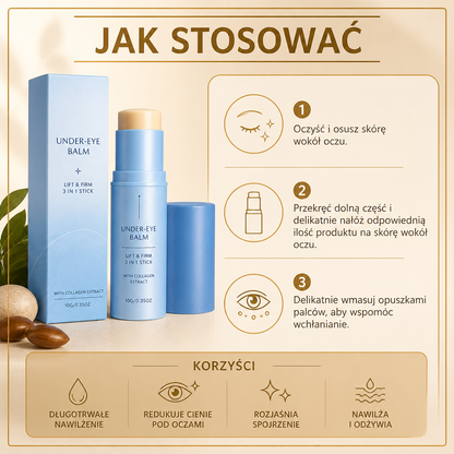 Nawilżający Kolagenowy Balsam pod Oczy w Sztyfcie dla Gładkiego i Odświeżonego Wyglądu Oczu