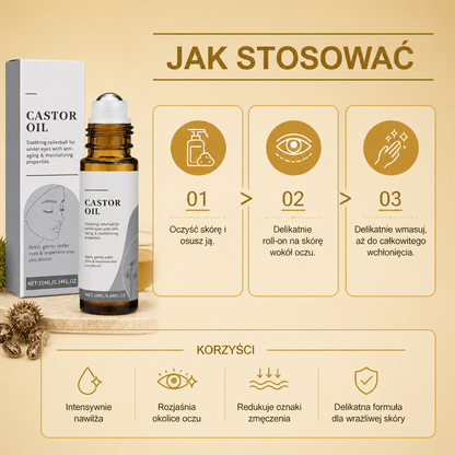 Nawilżające Serum pod Oczy z Aplikatorem Roll-On i Witaminą E dla Gładkiej i Odświeżonej Skóry