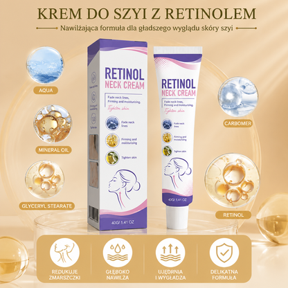 Krem do szyi z retinolem – nawilżająca formuła dla gładszego wyglądu skóry szyi