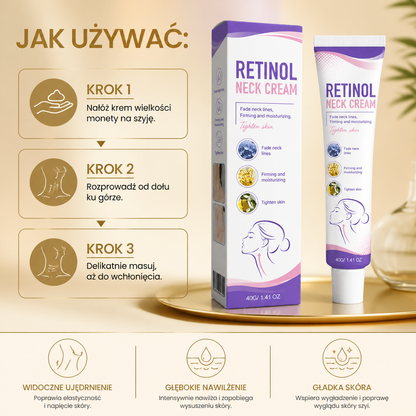Krem do szyi z retinolem – nawilżająca formuła dla gładszego wyglądu skóry szyi