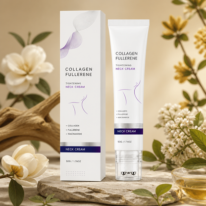 Kolagenowe serum do szyi z aplikatorem rolkowym – nawilżająca formuła dla gładszej skóry szyi
