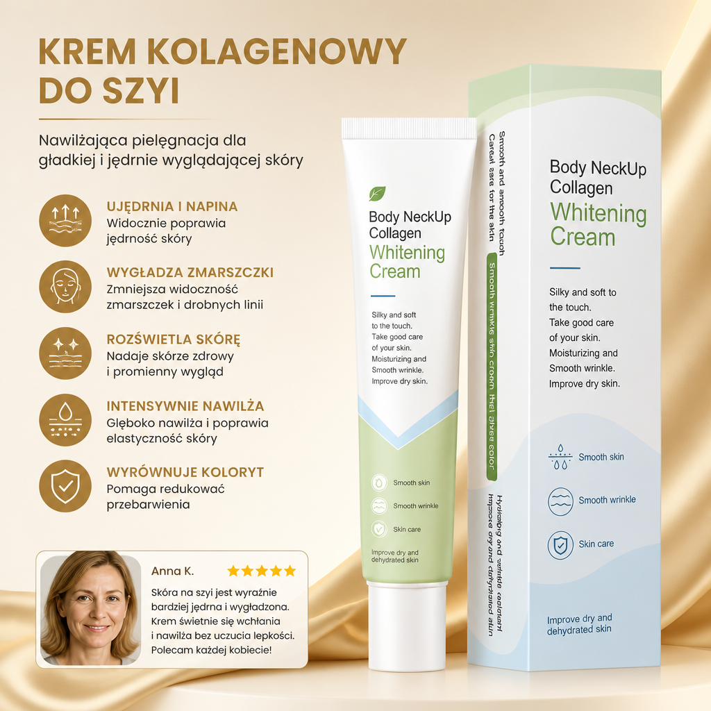 Kolagenowy krem do szyi – nawilżająca pielęgnacja dla gładkiej i jędrnie wyglądającej skóry