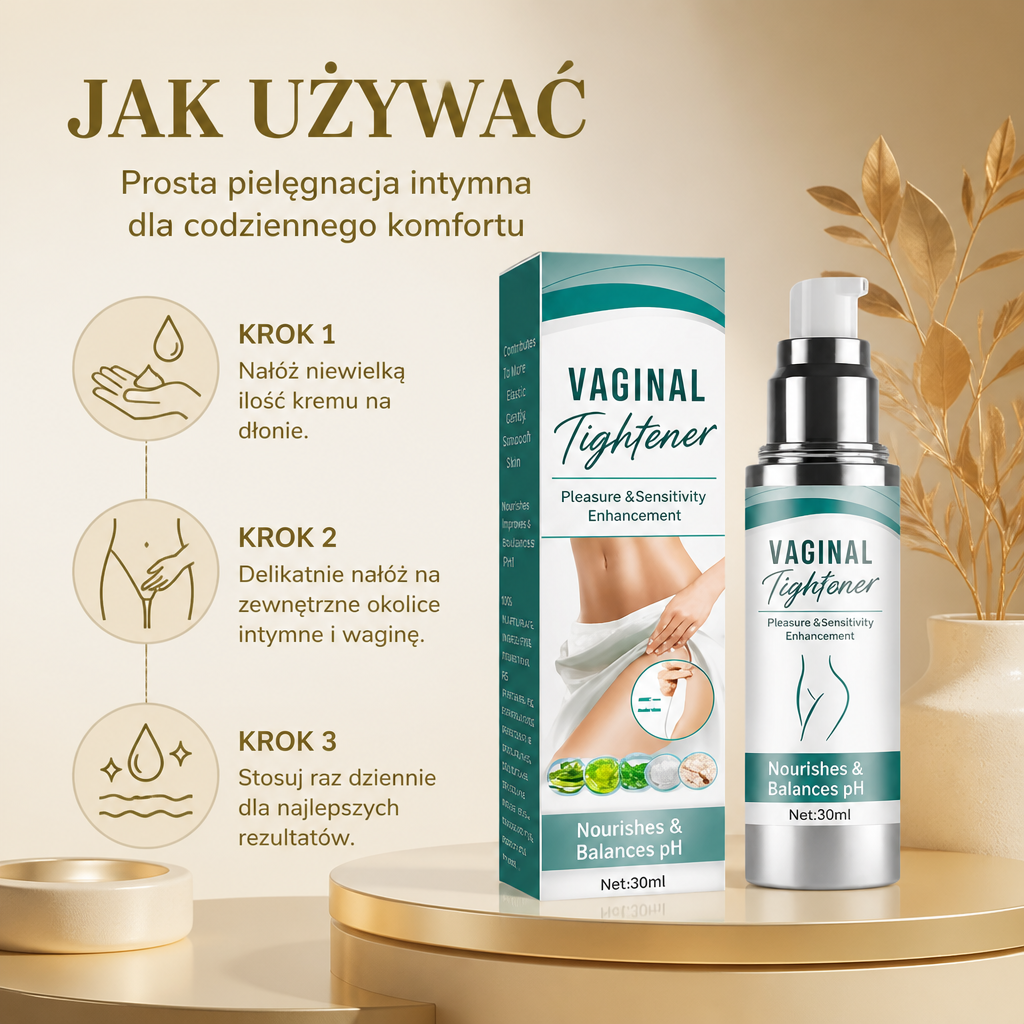 Ujędrniający krem do pielęgnacji intymnej – nawilżająca formuła zapewniająca gładkość i komfort skóry