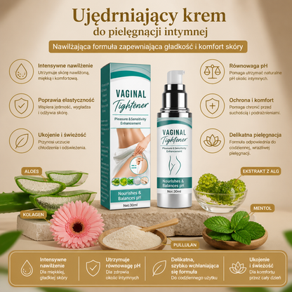 Ujędrniający krem do pielęgnacji intymnej – nawilżająca formuła zapewniająca gładkość i komfort skóry