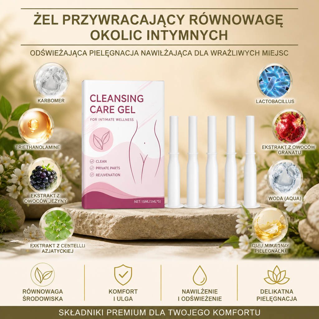 Żel przywracający równowagę okolic intymnych – odświeżająca pielęgnacja nawilżająca dla wrażliwych miejsc