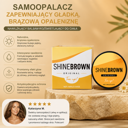 Samoopalacz zapewniający gładką, brązową opaleniznę – nawilżający balsam rozświetlający do ciała