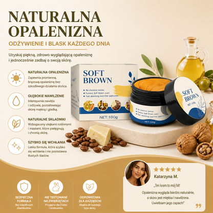 Naturalny samoopalający krem do ciała – gładka, brązowa opalenizna i odżywcze olejki
