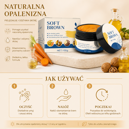 Naturalny samoopalający krem do ciała – gładka, brązowa opalenizna i odżywcze olejki